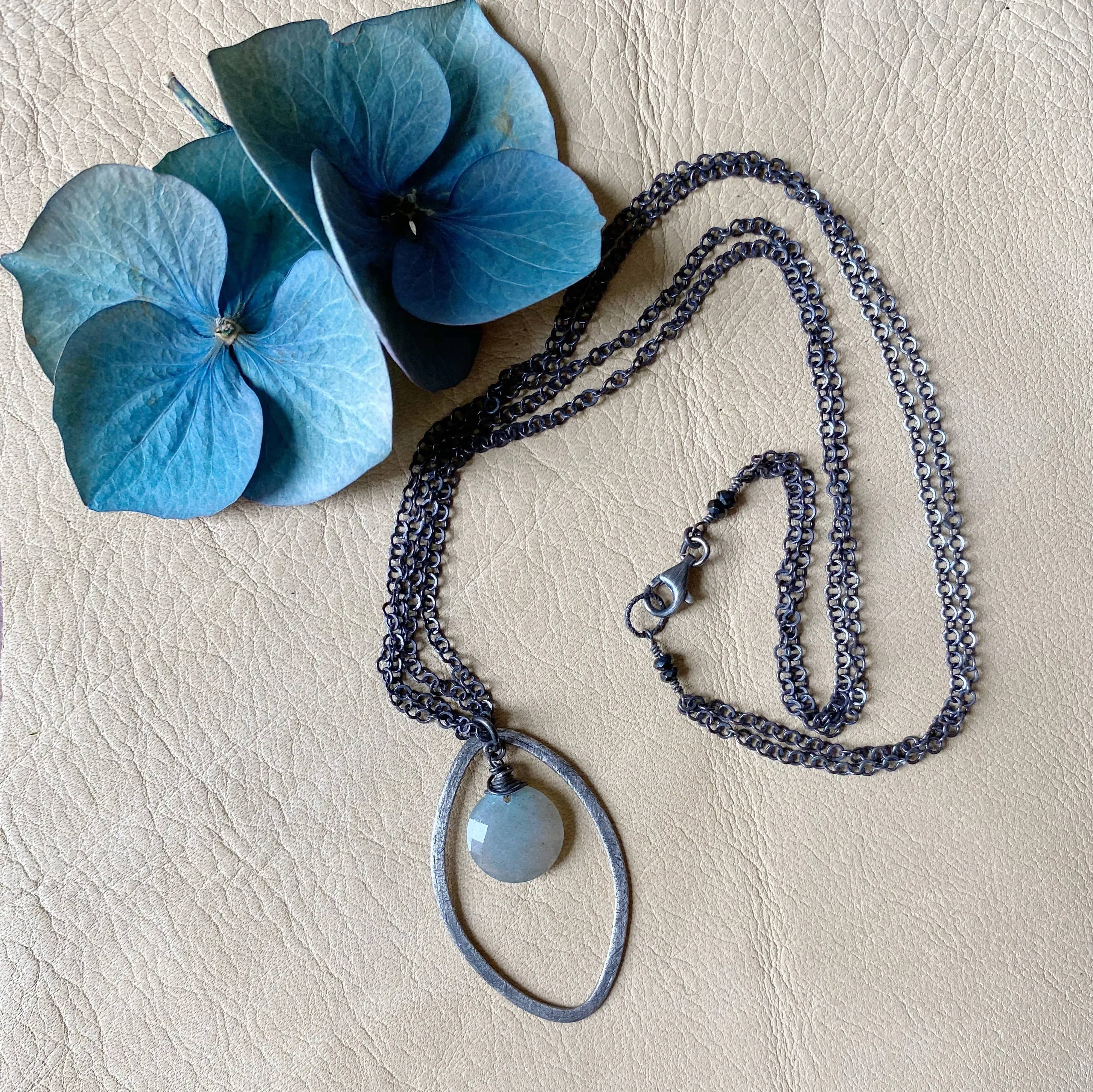 Labradorite Double Chain Necklace