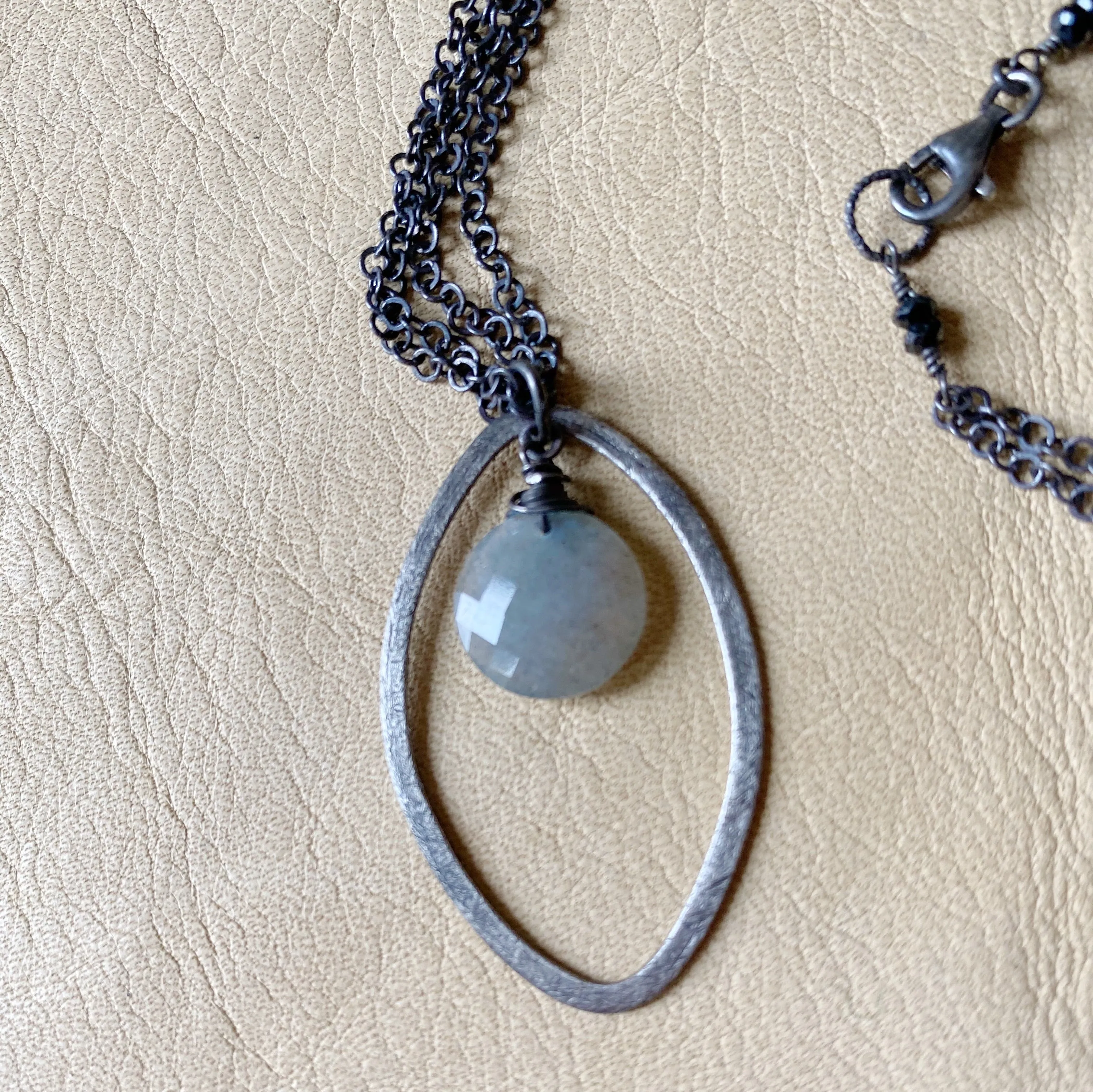 Labradorite Double Chain Necklace