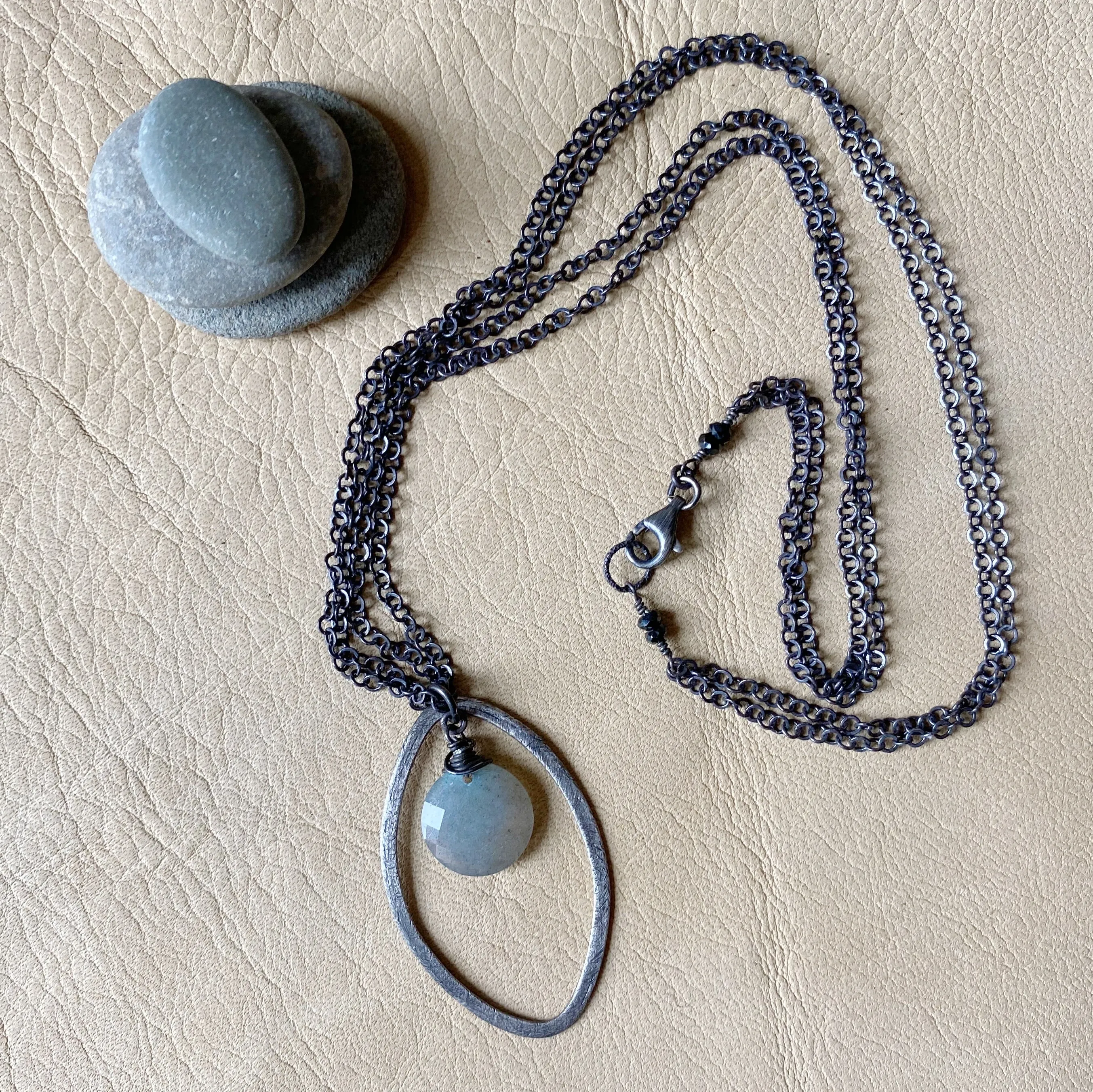 Labradorite Double Chain Necklace