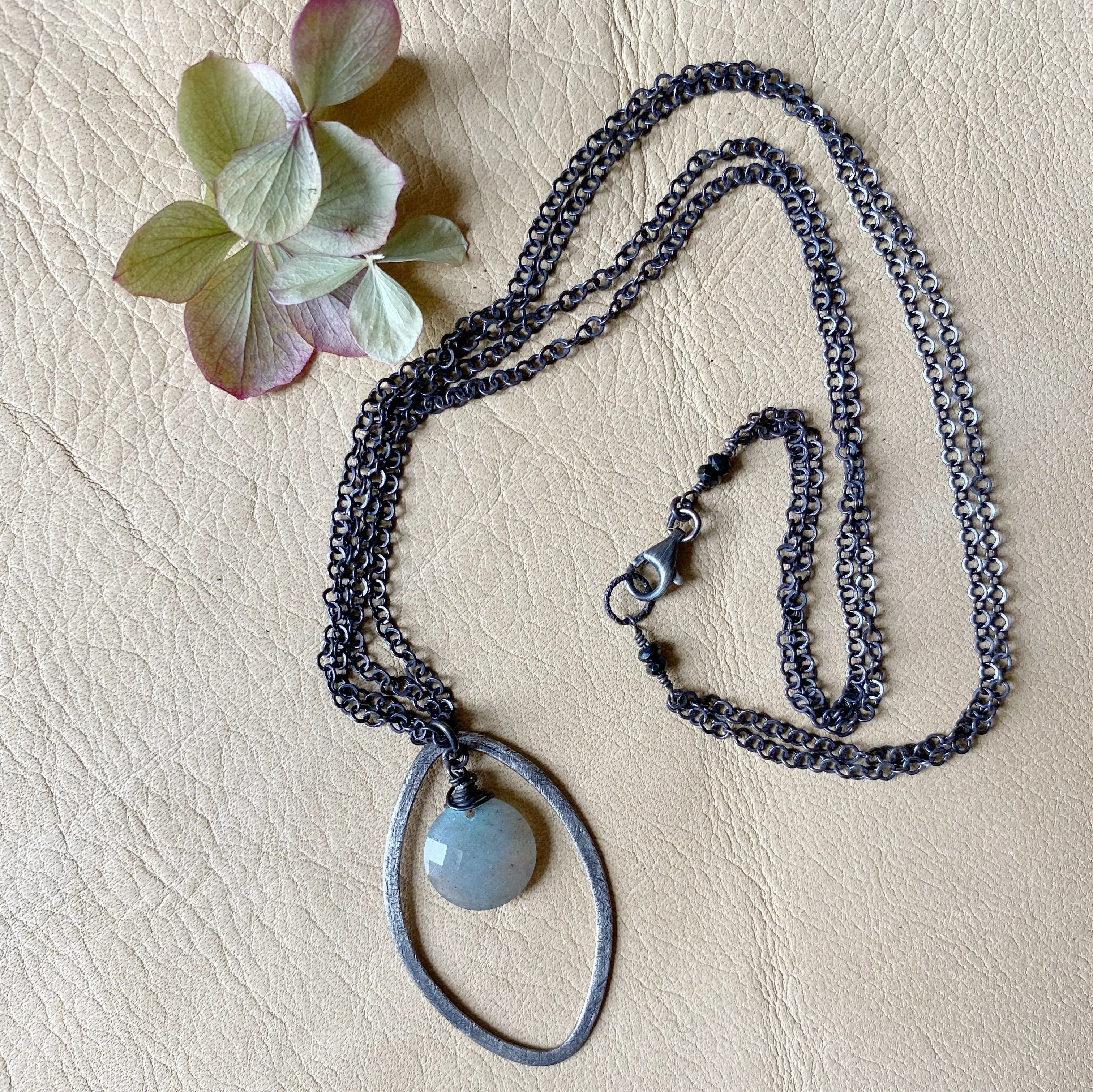 Labradorite Double Chain Necklace