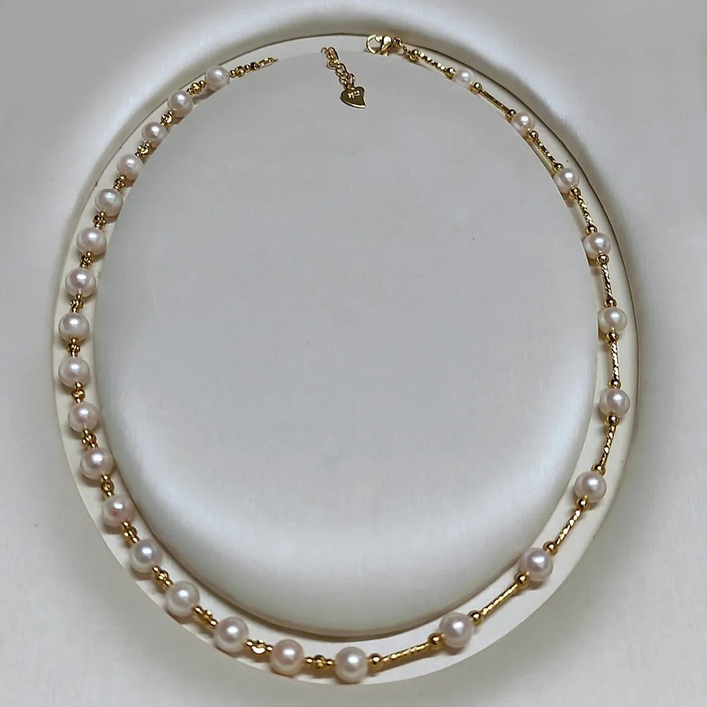 Laila Akoya Pearl Strand Necklace