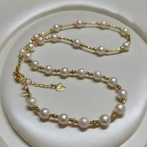 Laila Akoya Pearl Strand Necklace