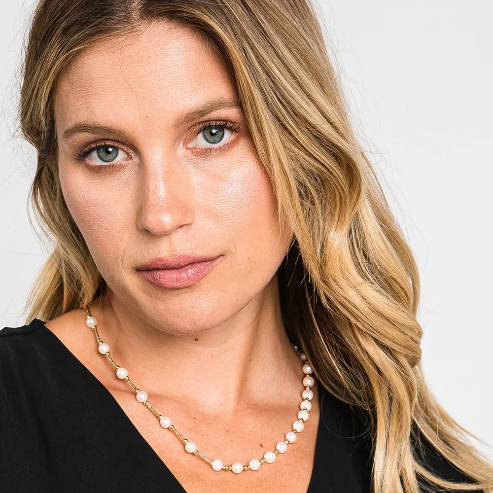 Laila Akoya Pearl Strand Necklace