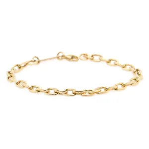 Large Square Oval Chain Bracelet