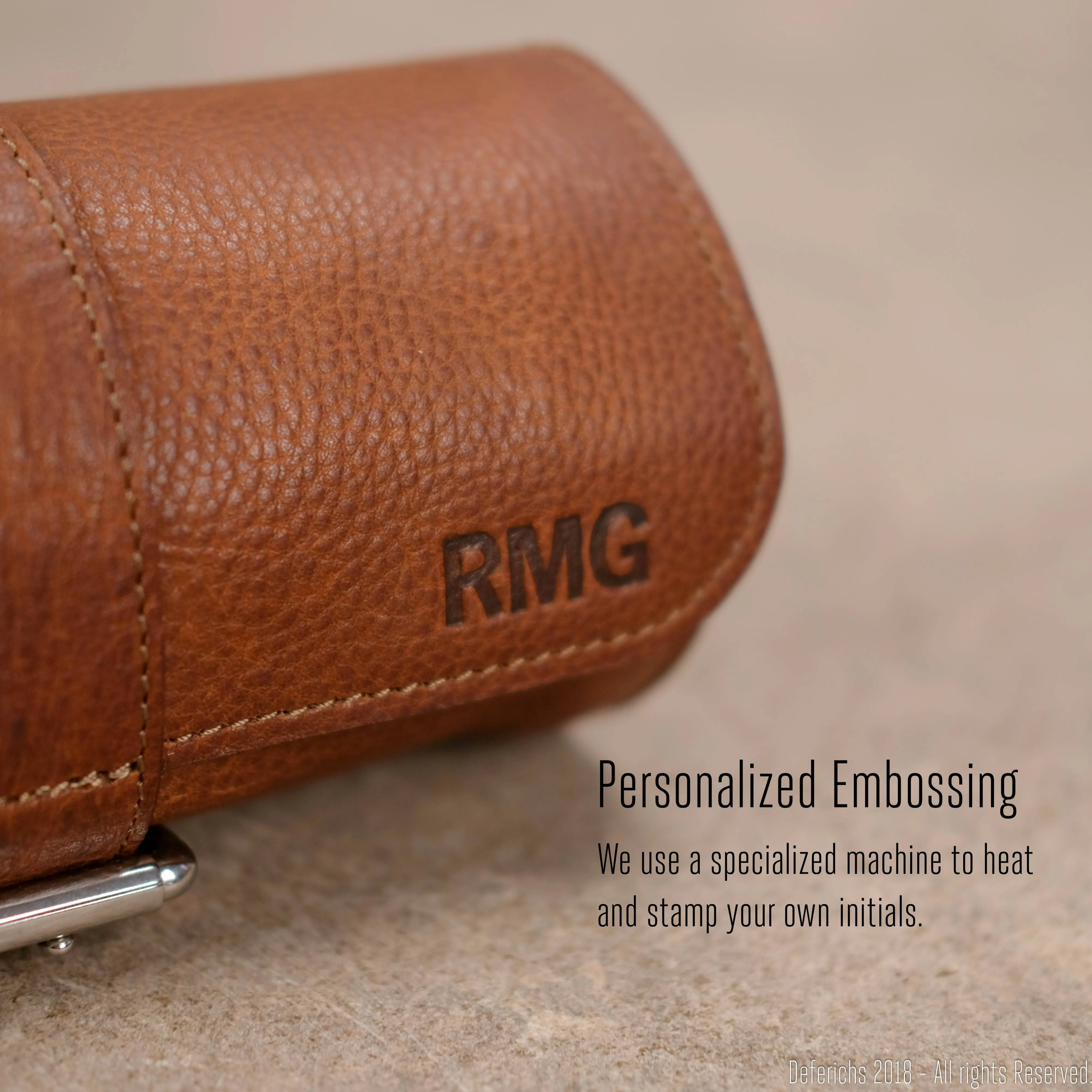 Leather Watch Case Roll for Travel.
