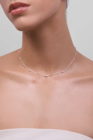 Lilibet Silver Pearl Necklace