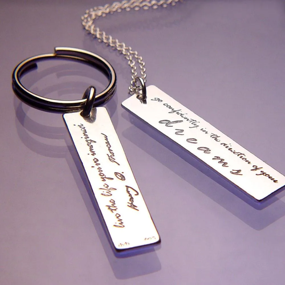Live The Life You've Imagined - Henry David Thoreau Necklace