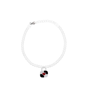 LOCK PEARL NECKLACE