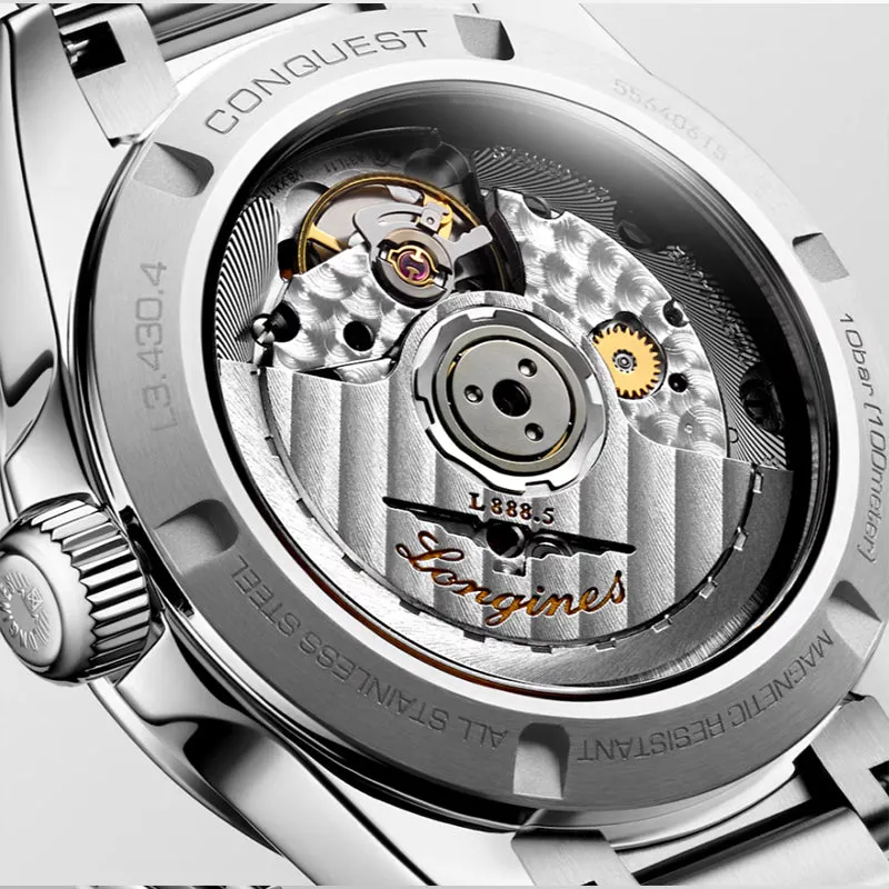 Longines Conquest Stainless Steel Watch on Bracelet 34mm - L3.430.4.07.6