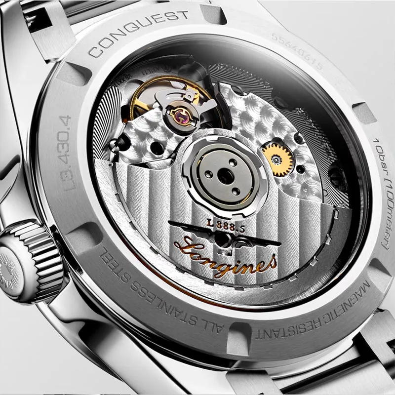 Longines Conquest Stainless Steel Watch on Bracelet 34mm - L3.430.4.87.6