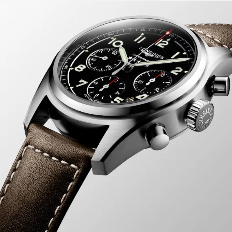 Longines Spirit Chronograph Black Dial 42mm - L3.820.4.53.0