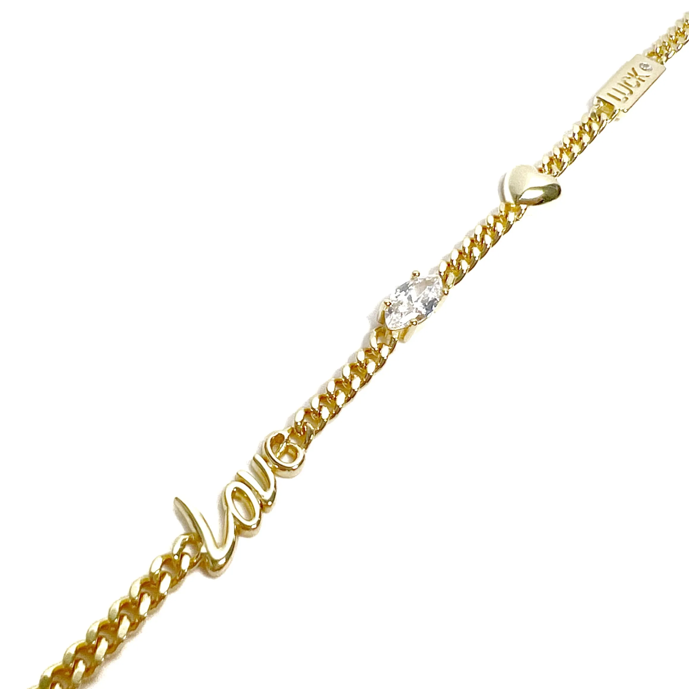 Love and Luck Curb Bracelet