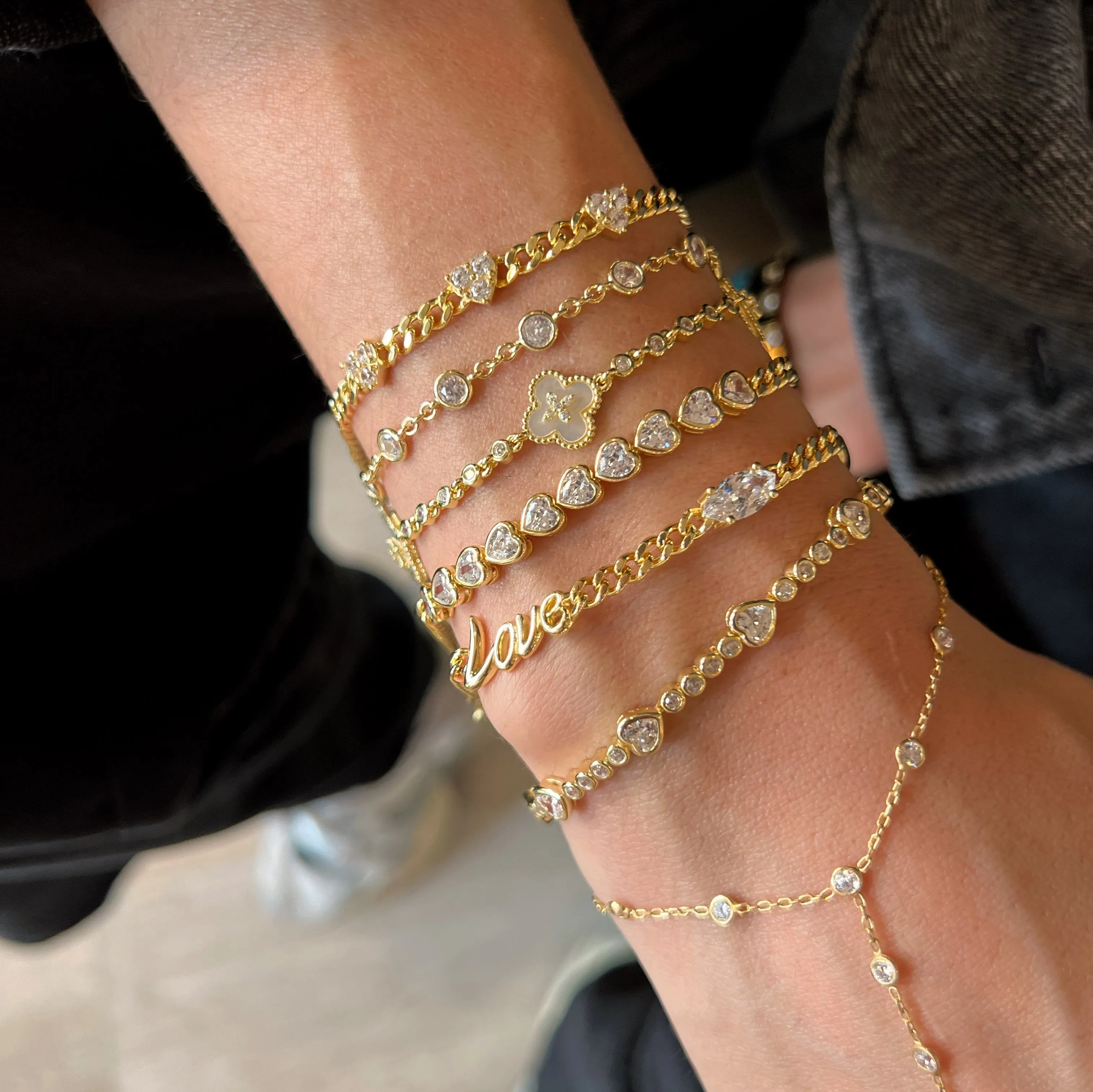 Love and Luck Curb Bracelet