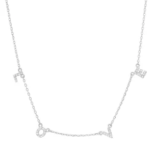 LOVE NECKLACE, SILVER