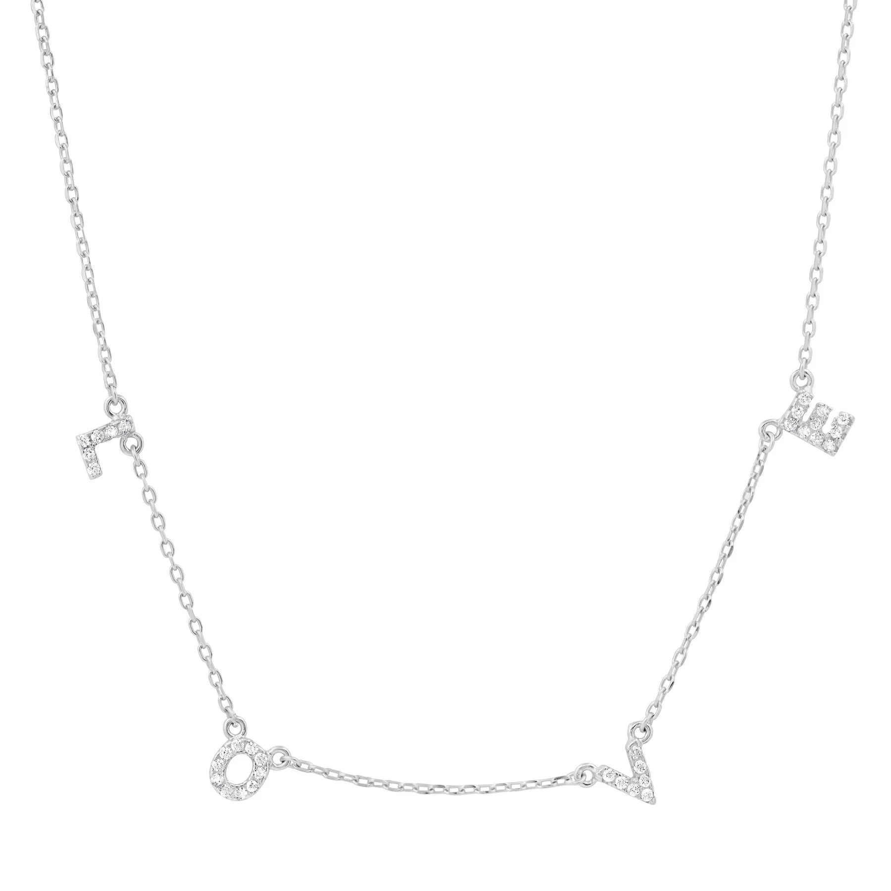 LOVE NECKLACE, SILVER