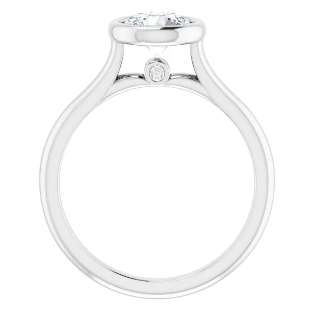Luna Bezel Round Solitaire Engagement Ring