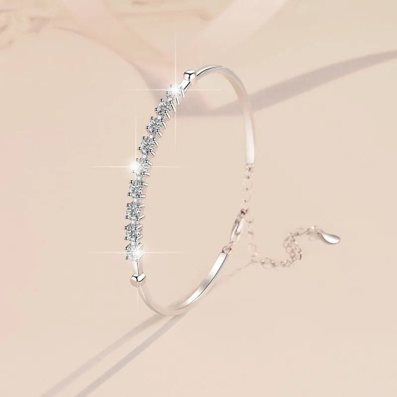 Luxury Moissanite Diamond Bangle
