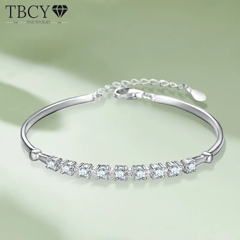 Luxury Moissanite Diamond Bangle