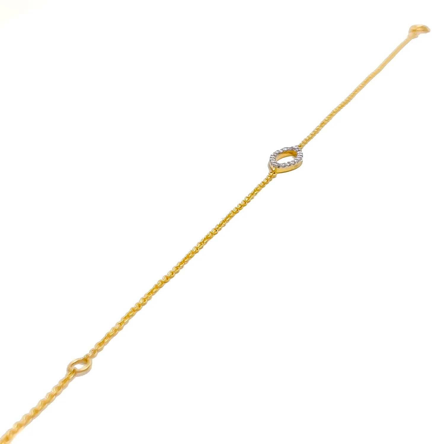 Magnificent Marquise-Shaped Diamond   18k Gold Bracelet