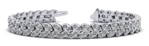 Marquise Illusion Diamond Tennis Diamond Bracelet with 8.16 ct.(finished) 2.5mm