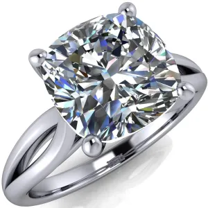Maxwell Cushion Center Stone 4 Prong Split Shank Engagement Ring