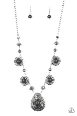 Mayan Magic Black Paparazzi Necklace