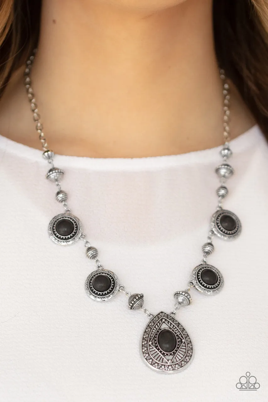 Mayan Magic Black Paparazzi Necklace