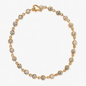 Meadow Rivière Diamond Bracelet in 22K Apricot Gold
