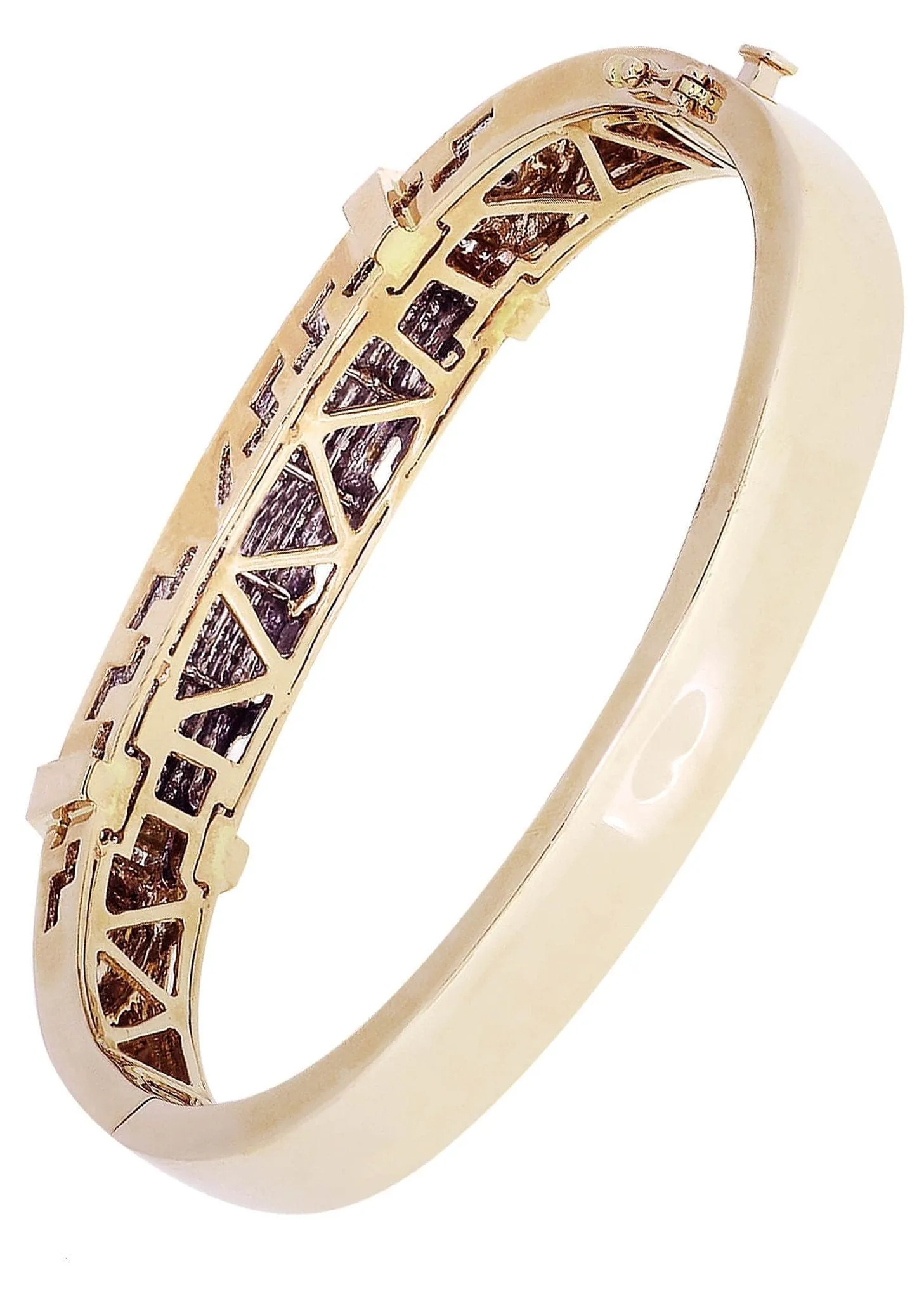 Mens Diamond Bangle Yellow Gold| 1.95 Carats| 46.44 Grams
