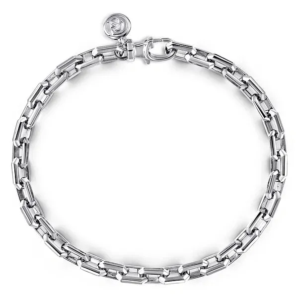 Men's Gold Faceted Chain Bracelet