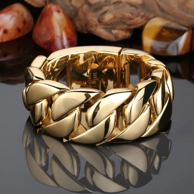 MIAMI CUBAN CHAIN BRACELET "ALL OUT"