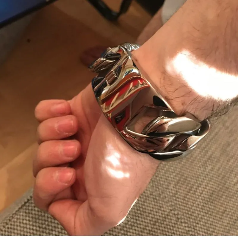 MIAMI CUBAN CHAIN BRACELET "ALL OUT"