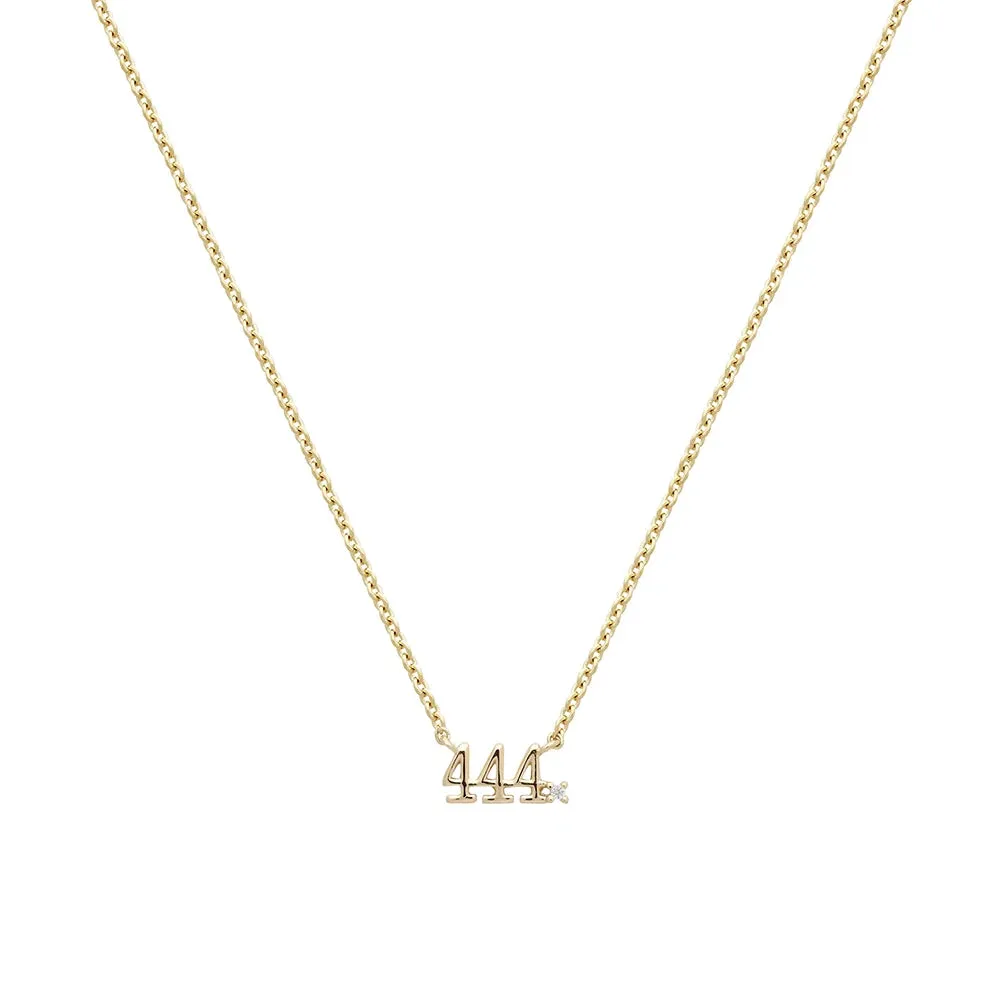 Micro Angel Number Necklace
