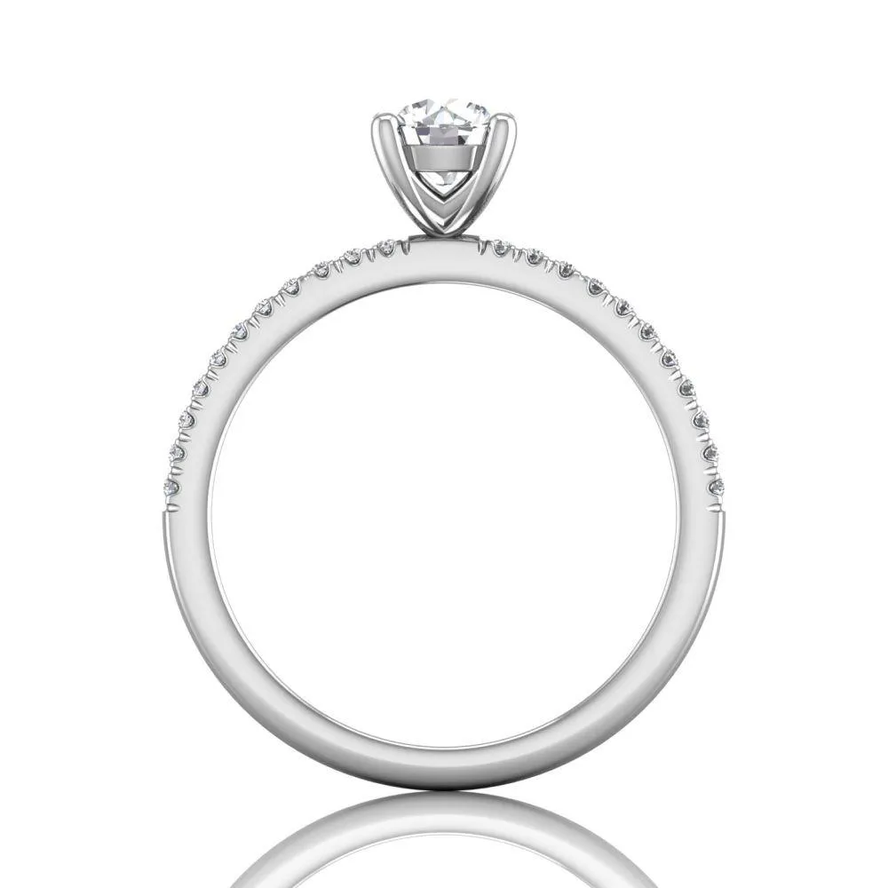 Micropave Engagement Ring