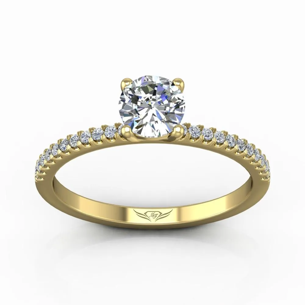 Micropave Engagement Ring