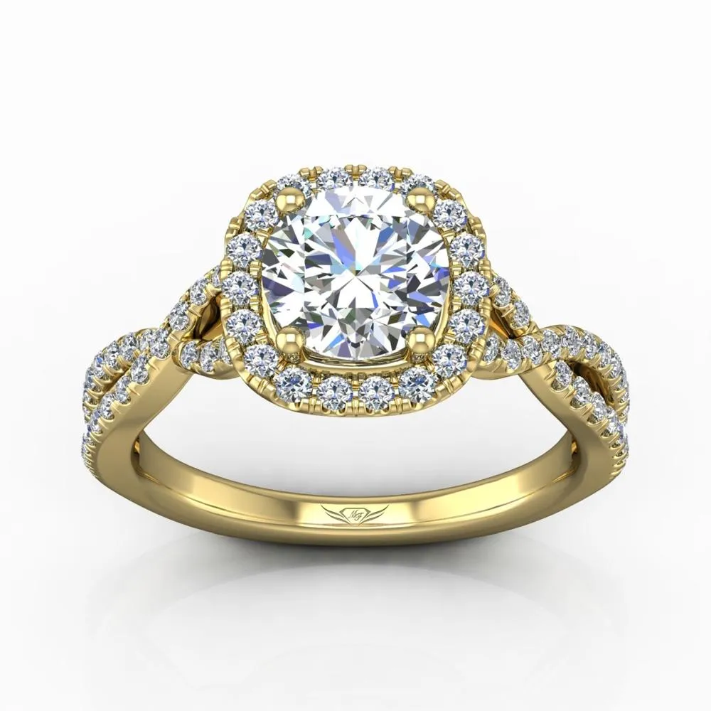 Micropave Engagement Ring