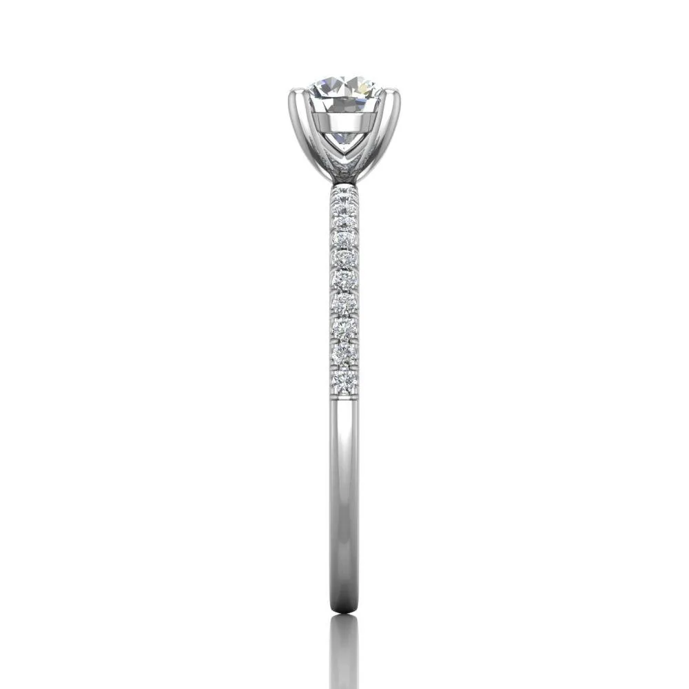 Micropave Engagement Ring