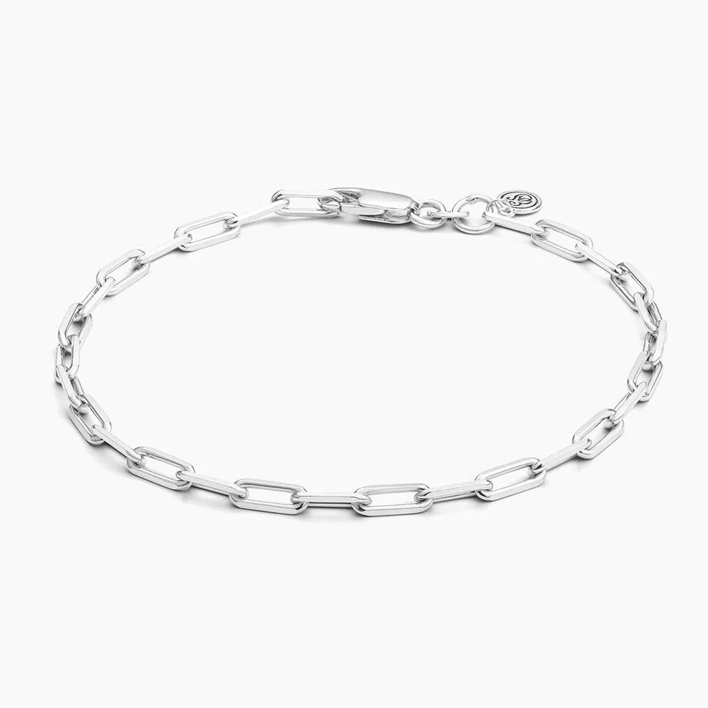 Mini Paper Clip Chain Bracelet