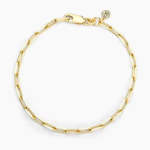 Mini Paper Clip Chain Bracelet