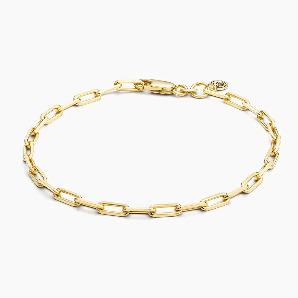 Mini Paper Clip Chain Bracelet