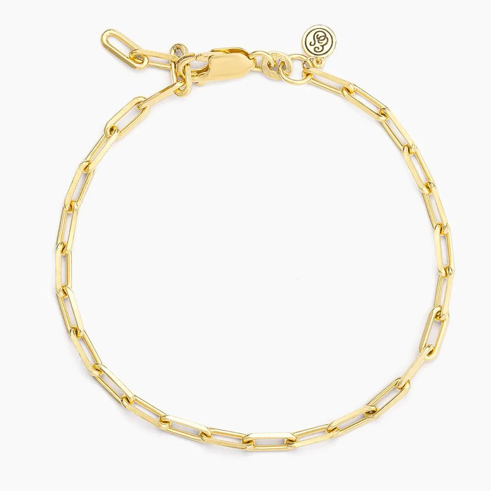 Mini Paper Clip Chain Bracelet