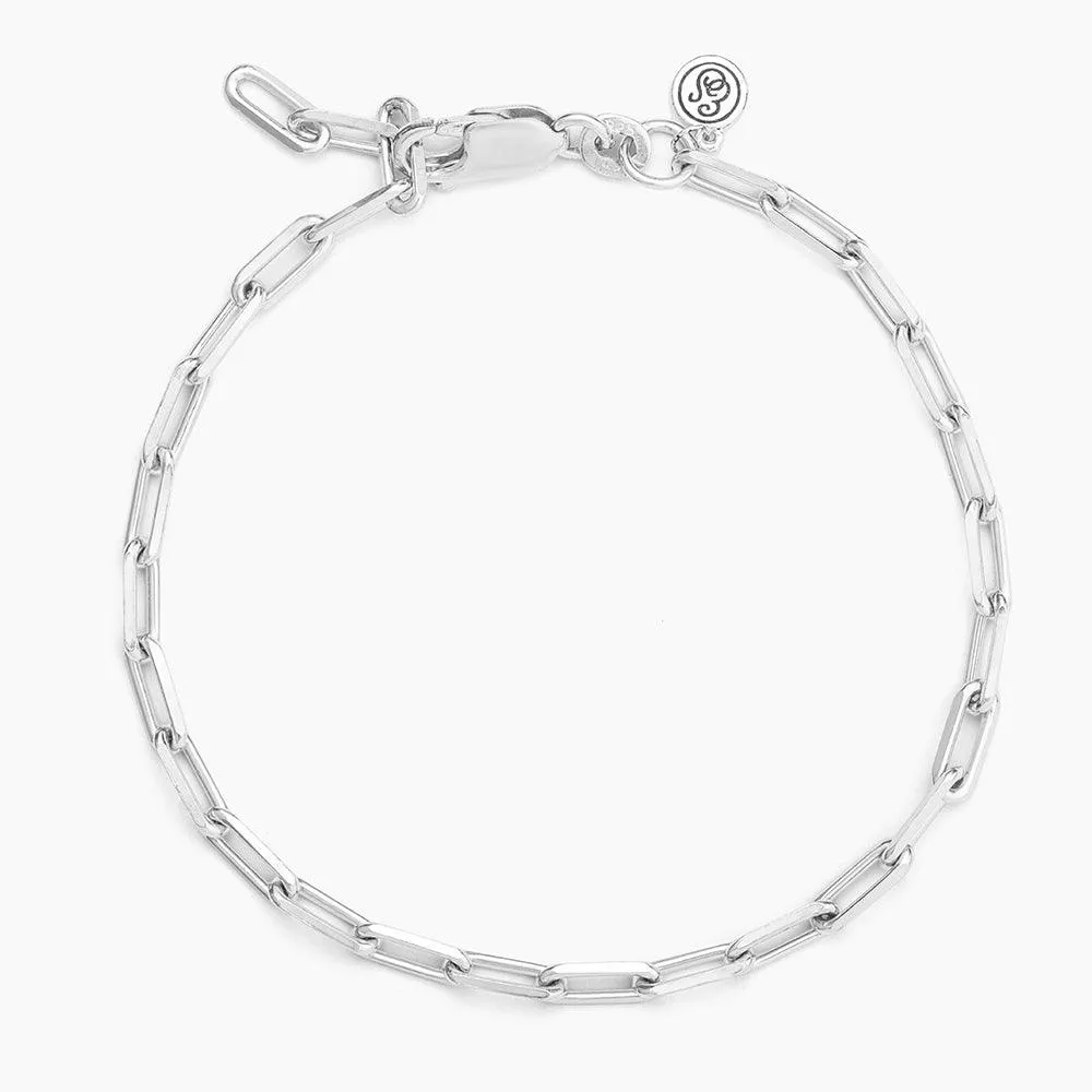 Mini Paper Clip Chain Bracelet