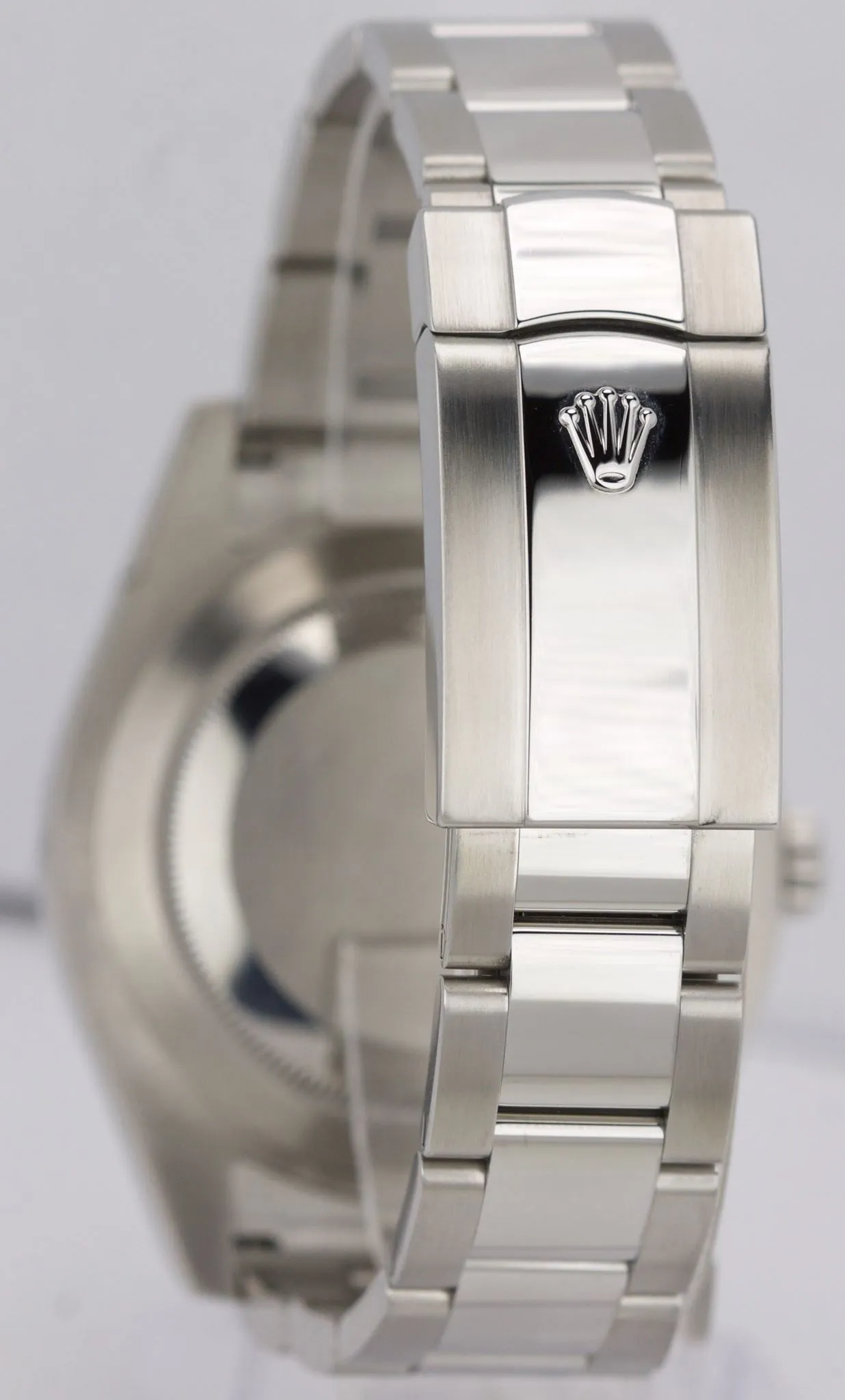 MINT 2016 Rolex DateJust II 41mm 116300 Silver Smooth Stainless Oyster Watch