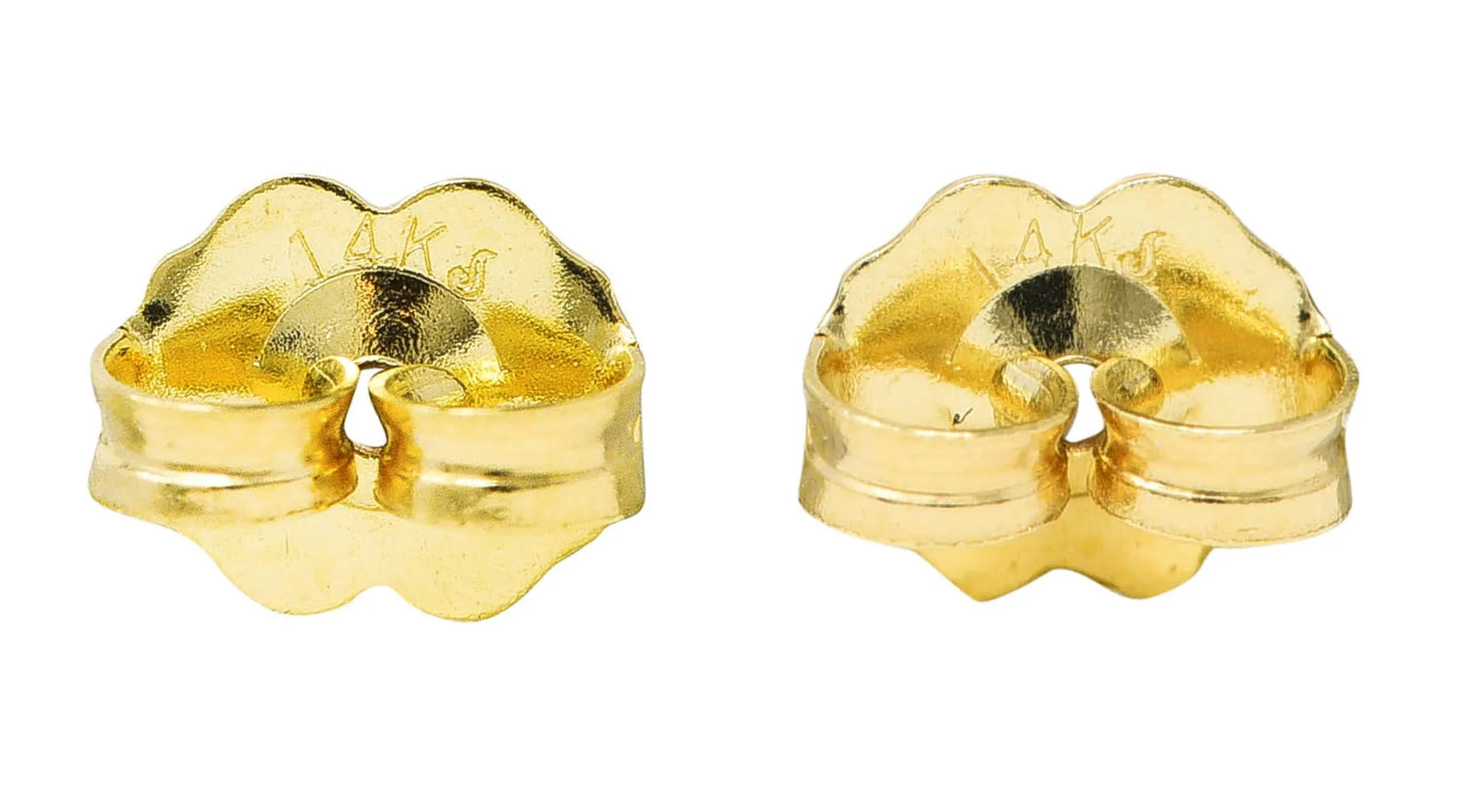 Modern 3.84 CTW Diamond Pear Cut Sapphires 18 Karat Yellow Gold Pastel Flower Cluster Stud Earrings