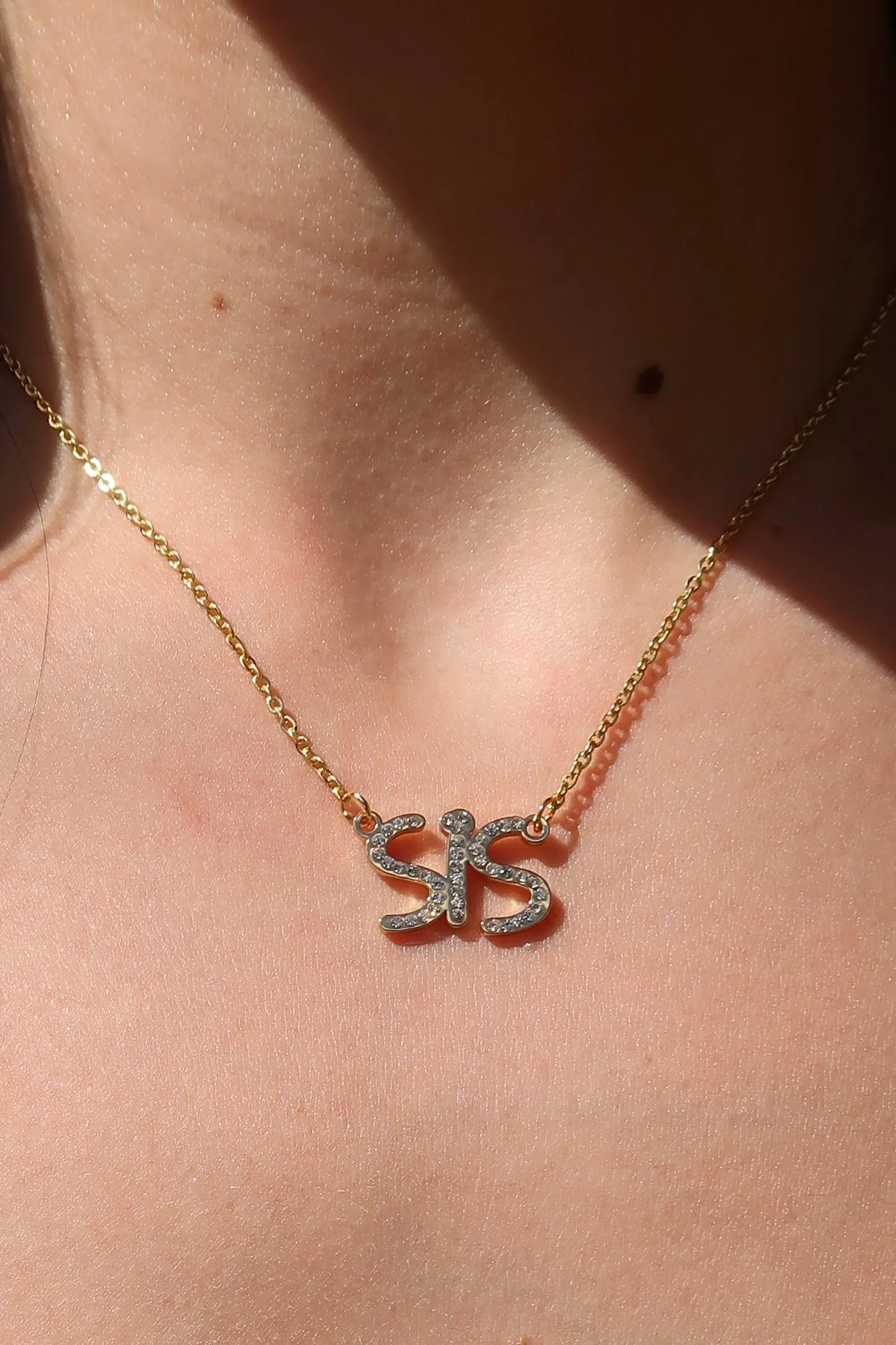 Mommy and Sis Matching Crystal Necklace