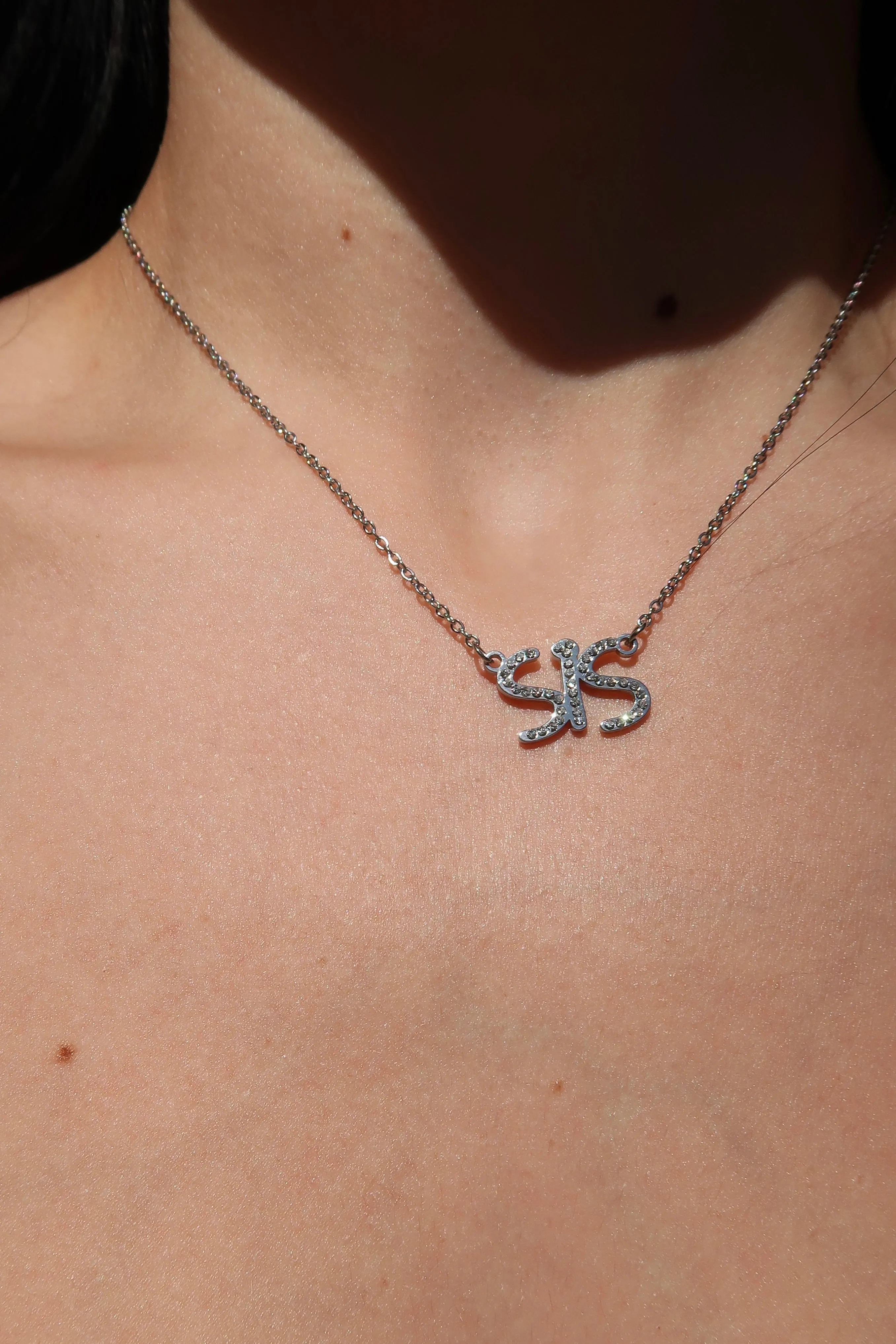 Mommy and Sis Matching Crystal Necklace