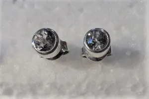 MONTANA SAPPHIRE EARRINGS. 5.2 MMM 1.42 TCW UNHEATED
