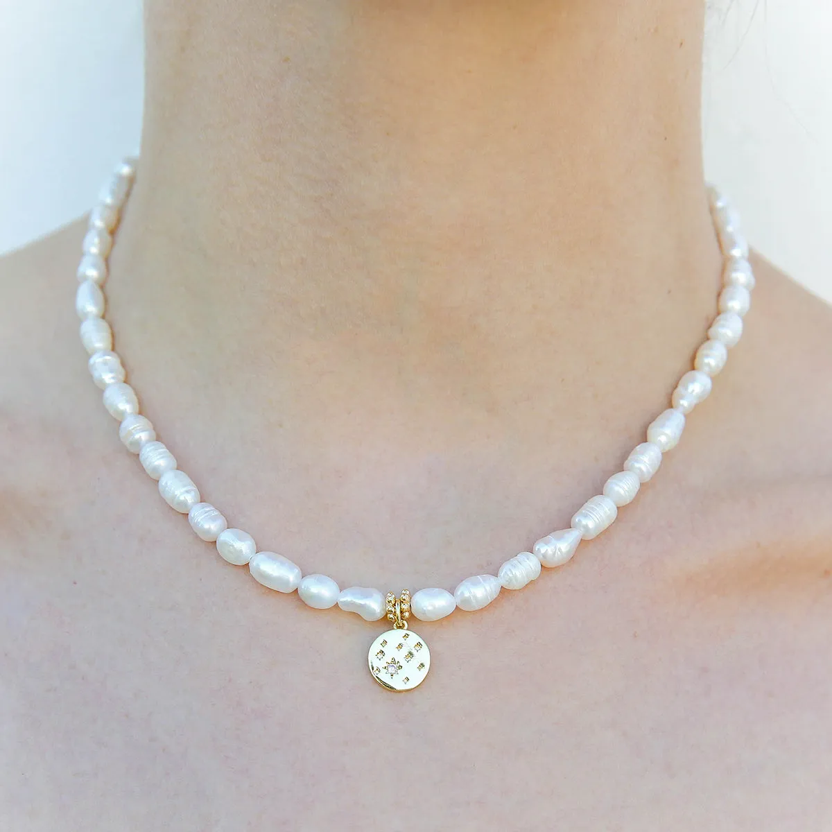 Moon Pearl Necklace