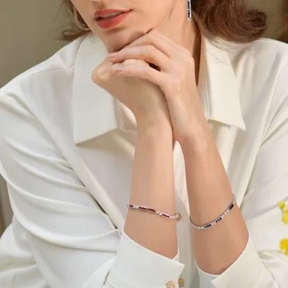 「Morse Code」“C’est la vie” Sapphire Diamond bracelet