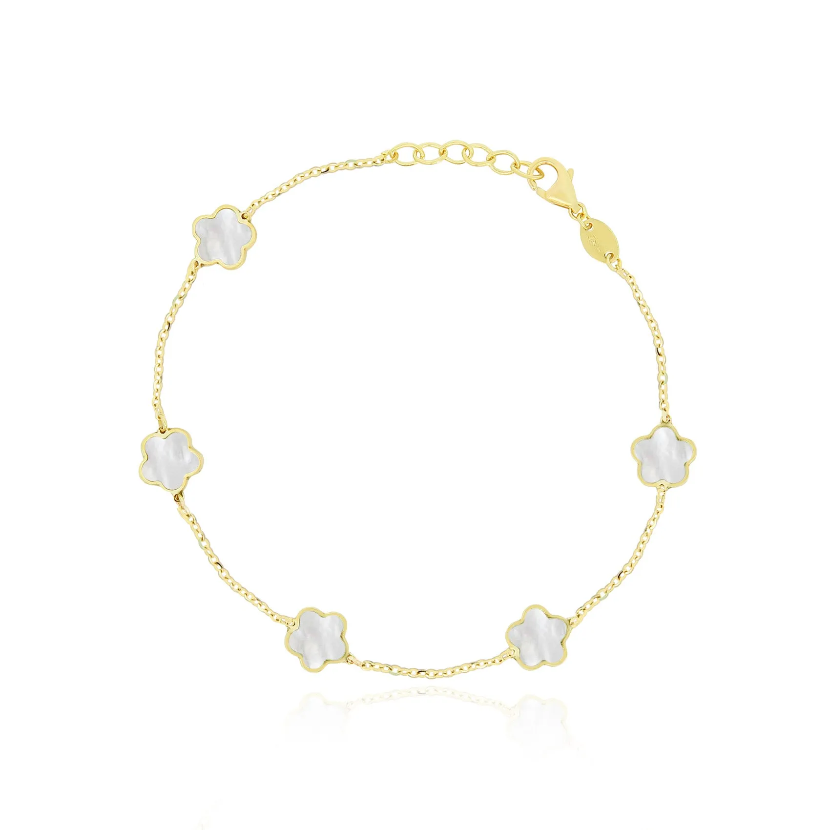 Mother of Pearl Flower Bracelet